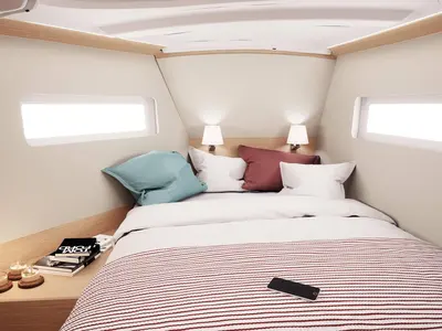 Cabin on Derminica, a Jeanneau Sun Odyssey 380 sailboat at Neo Klima, Greece