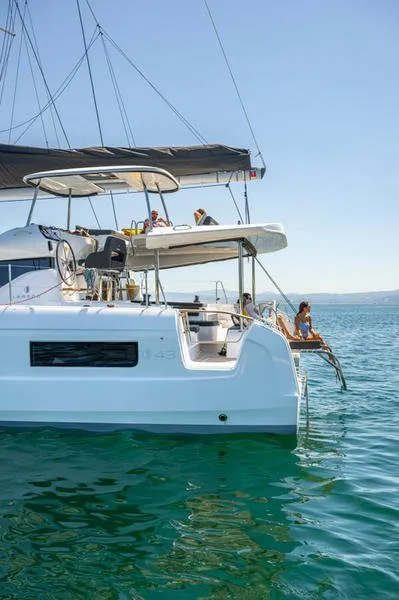 Exterior view of Cloud Dancer 2, a Lagoon 43 catamaran at Pa Khlok, Thailand