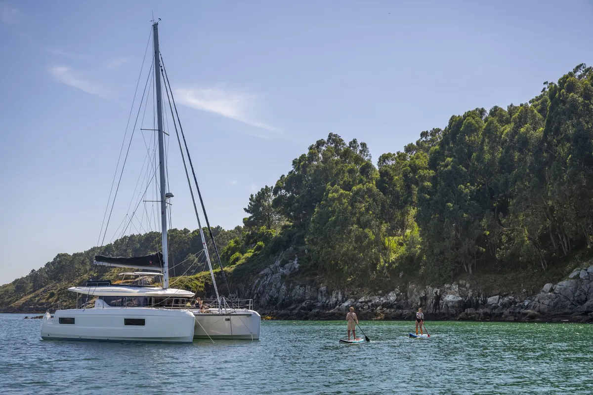 Exterior view of Cloud Dancer 2, a Lagoon 43 catamaran at Pa Khlok, Thailand