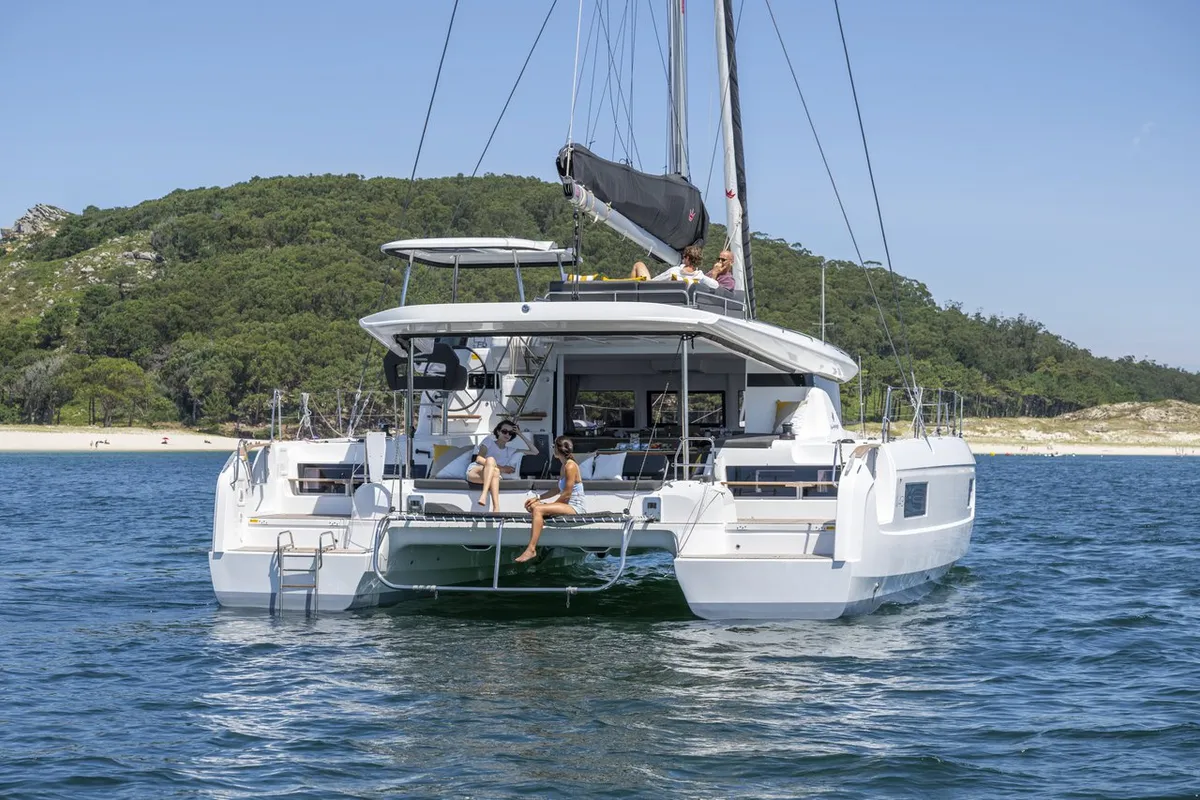 Exterior view of Cloud Dancer 2, a Lagoon 43 catamaran at Pa Khlok, Thailand