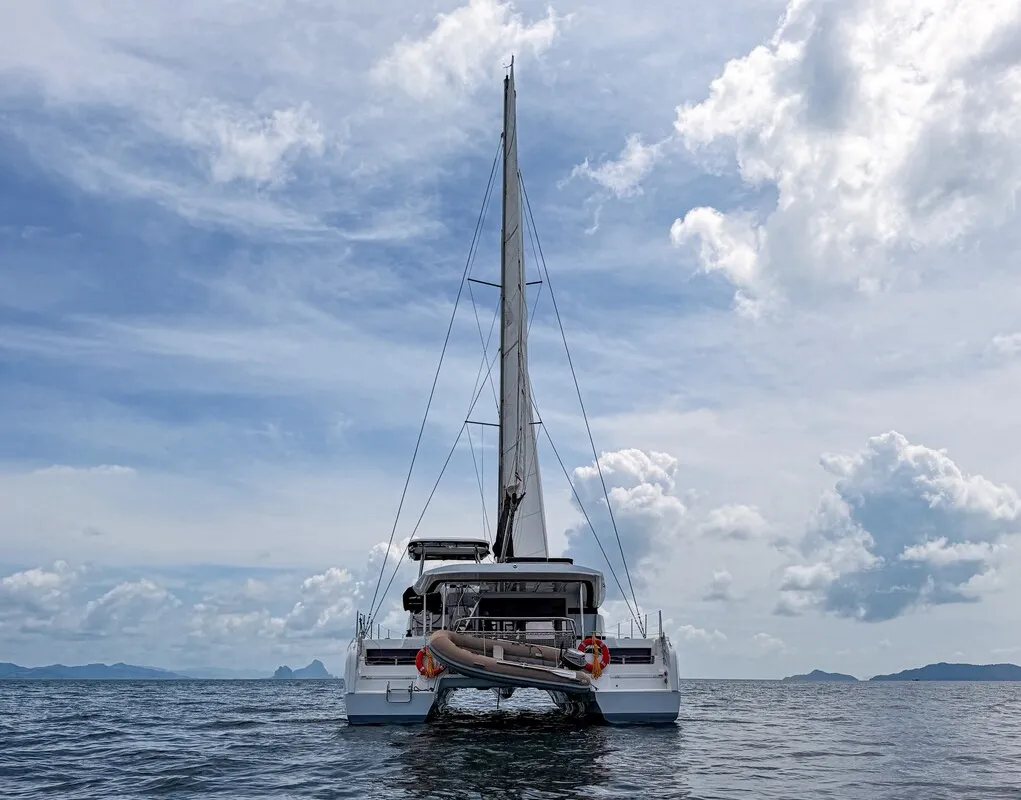 Exterior view of Cloud Dancer 2, a Lagoon 43 catamaran at Pa Khlok, Thailand