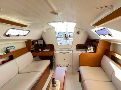 Orion, a Beneteau First 31.7 sailboat at Kerners, France
