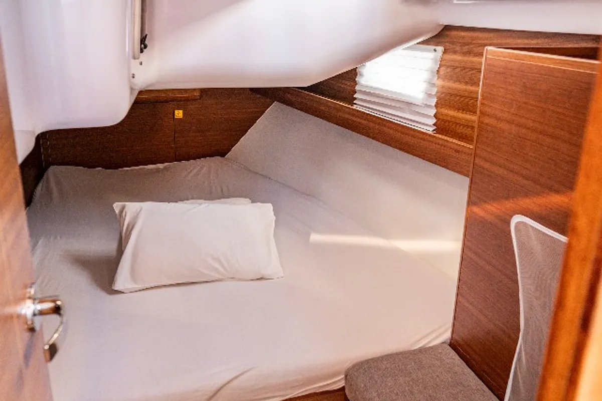 Cabin on Carolina, a Elan Impression 45.1 sailboat at Pirovac, Croatia