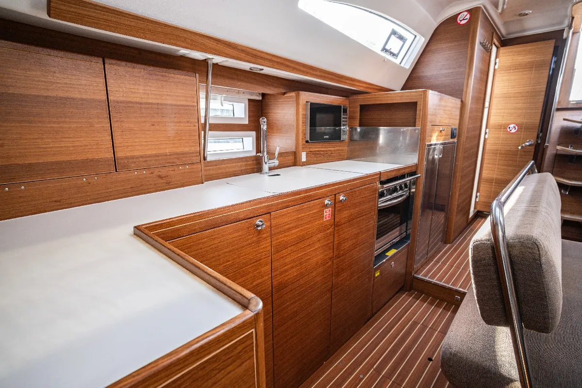 Cabin on Carolina, a Elan Impression 45.1 sailboat at Pirovac, Croatia