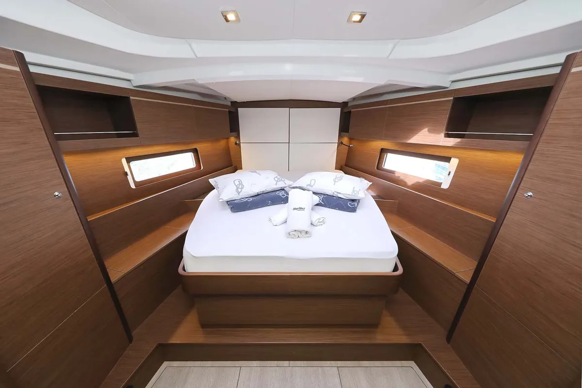 Cabin on Maya, a Beneteau Oceanis 46.1 sailboat at Municipal Unit of Lefkada, Greece