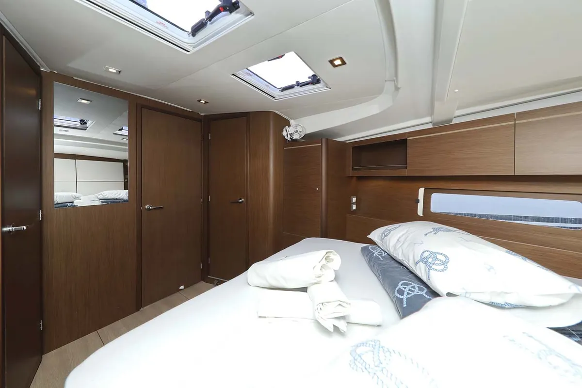 Cabin on Maya, a Beneteau Oceanis 46.1 sailboat at Municipal Unit of Lefkada, Greece