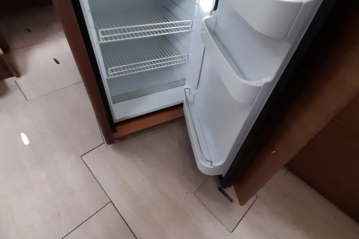 Galley of Okiroi, a Beneteau Oceanis 46.1 sailboat at Municipal Unit of Lefkada, Greece