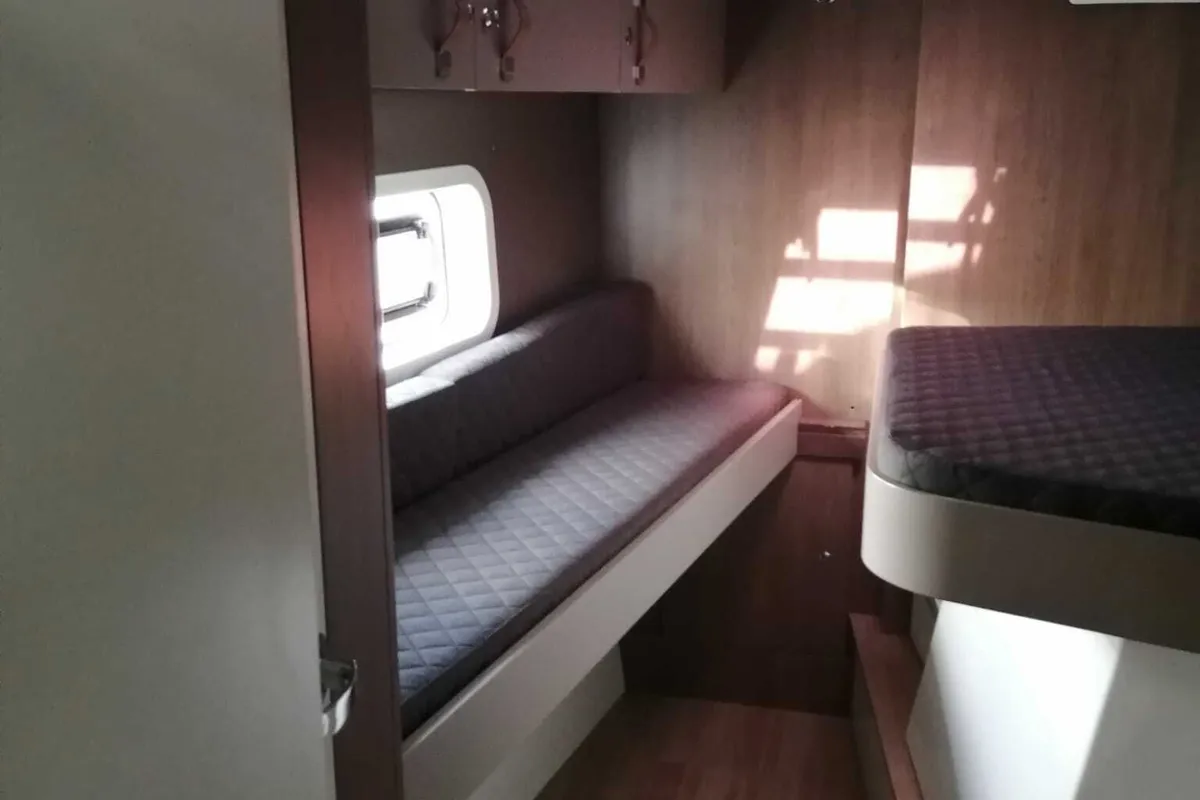 Cabin on Capriccioli, a Bali Catspace catamaran at Cagliari, Italy