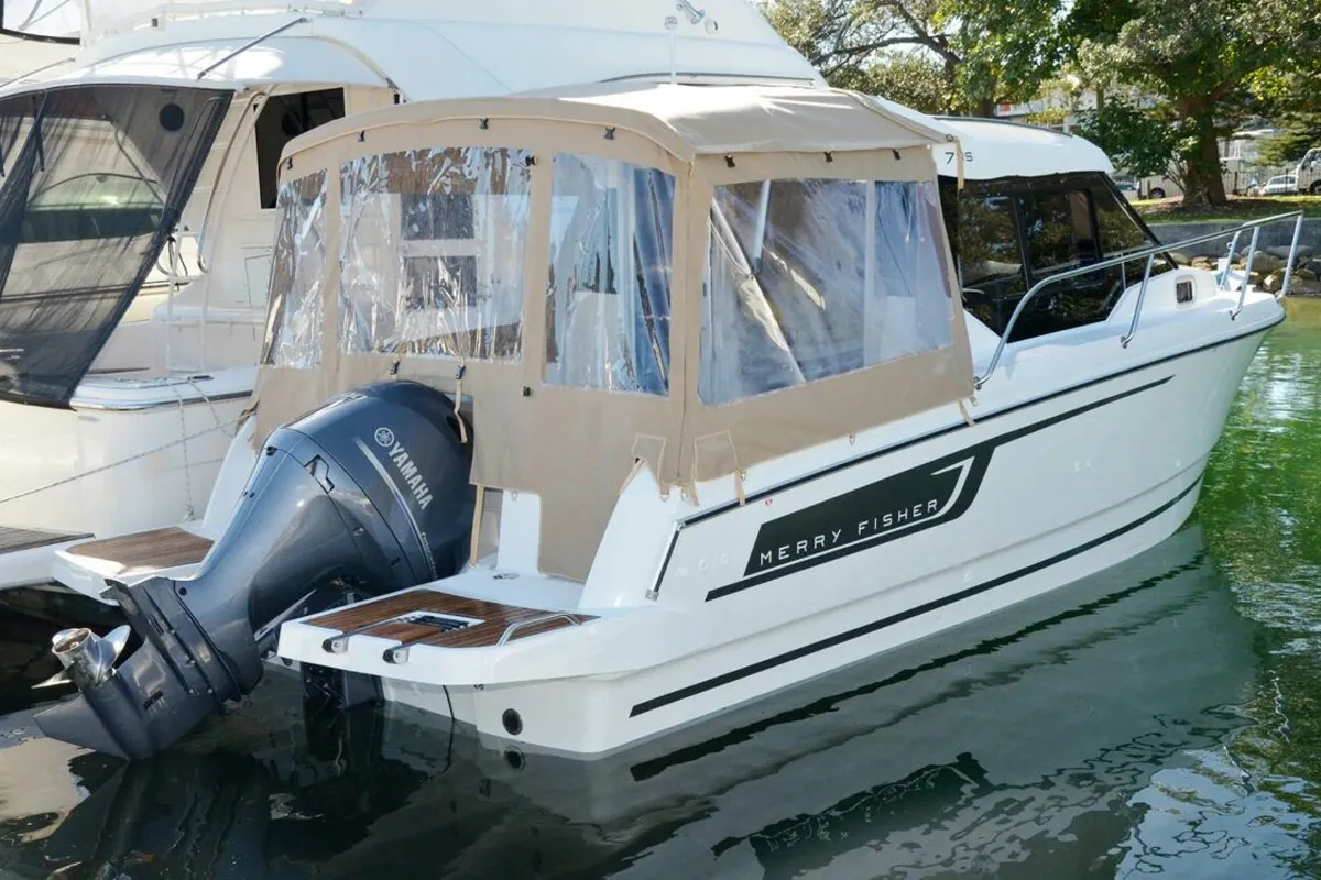NN#2, a Jeanneau Merry Fisher 795 motorboat at Grad Trogir, Croatia