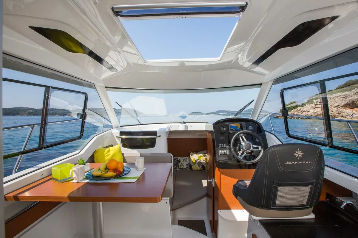 NN#2, a Jeanneau Merry Fisher 795 motorboat at Grad Trogir, Croatia