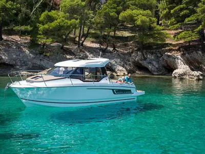 NN#2, a Jeanneau Merry Fisher 795 motorboat at Grad Trogir, Croatia