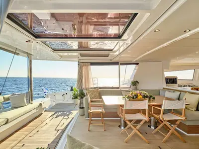 Sahana, a Bali 5.4 catamaran at Municipal Unit of Nea Peramos, Greece