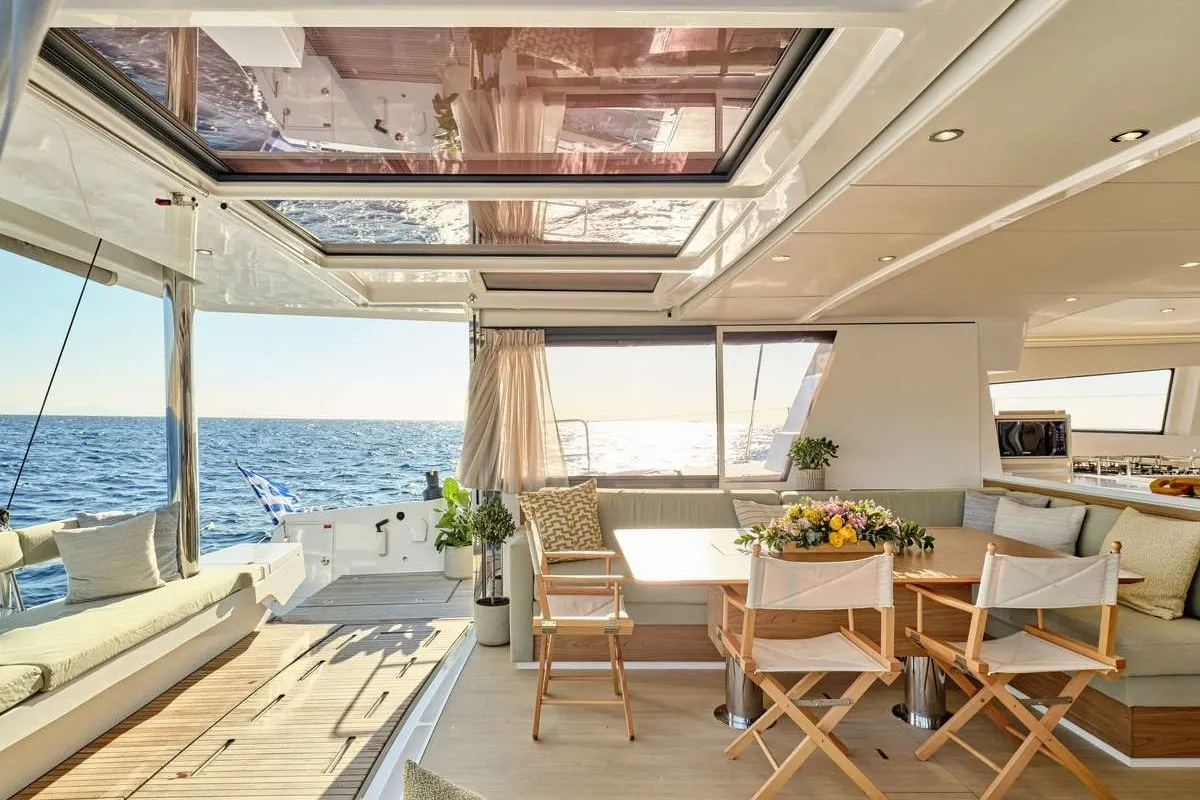Sahana, a Bali 5.4 catamaran at Municipal Unit of Nea Peramos, Greece