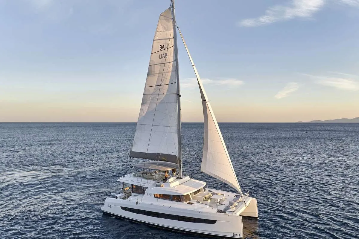 Sahana, a Bali 5.4 catamaran at Municipal Unit of Nea Peramos, Greece