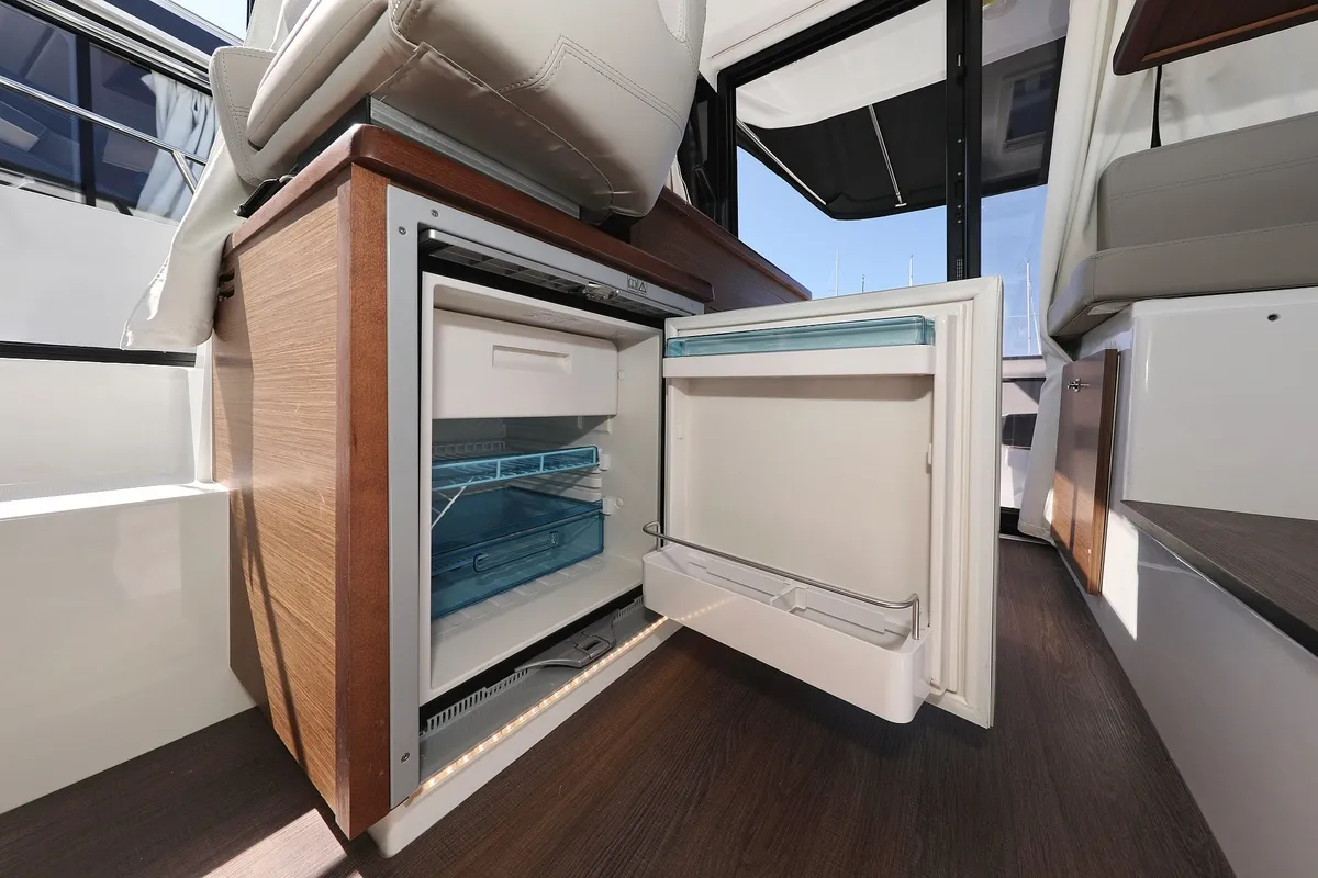 Galley of Permer, a Jeanneau Merry Fisher 895 motorboat at Pirovac, Croatia