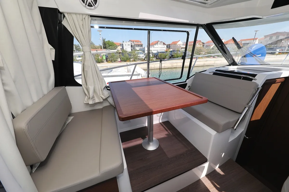 Salon of Permer, a Jeanneau Merry Fisher 895 motorboat at Pirovac, Croatia