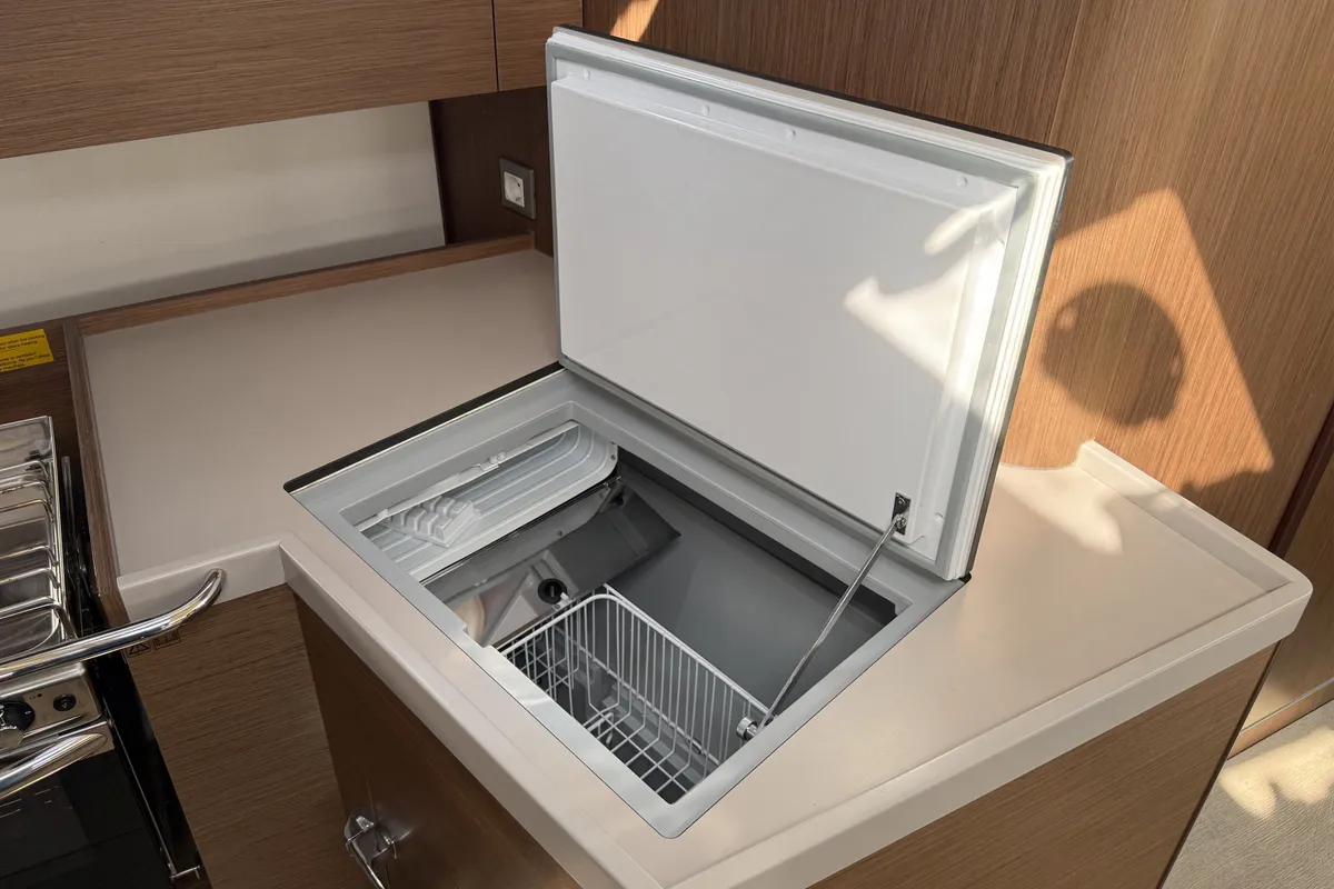 Galley of Hannah, a Beneteau Oceanis 40.1 sailboat at Punat, Croatia