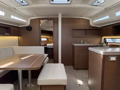 Salon of Hannah, a Beneteau Oceanis 40.1 sailboat at Punat, Croatia