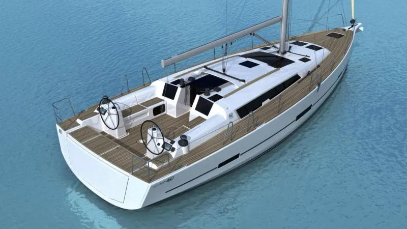 Tango II, a Dufour 460 GL sailboat at Kontokali, Greece