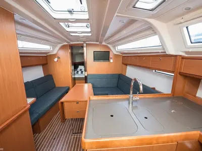 Salon of Rea, a Bavaria Cruiser 37 sailboat at Grad Biograd na Moru, Croatia