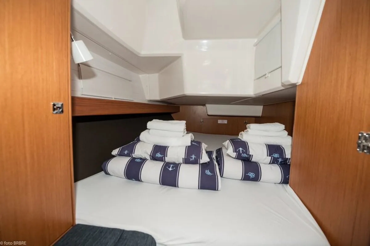 Cabin on Rea, a Bavaria Cruiser 37 sailboat at Grad Biograd na Moru, Croatia
