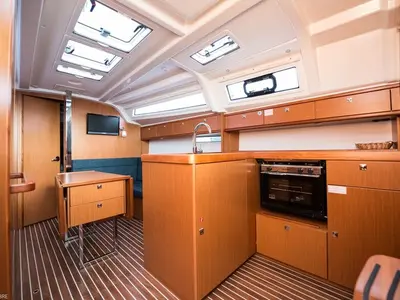 Galley of Rea, a Bavaria Cruiser 37 sailboat at Grad Biograd na Moru, Croatia