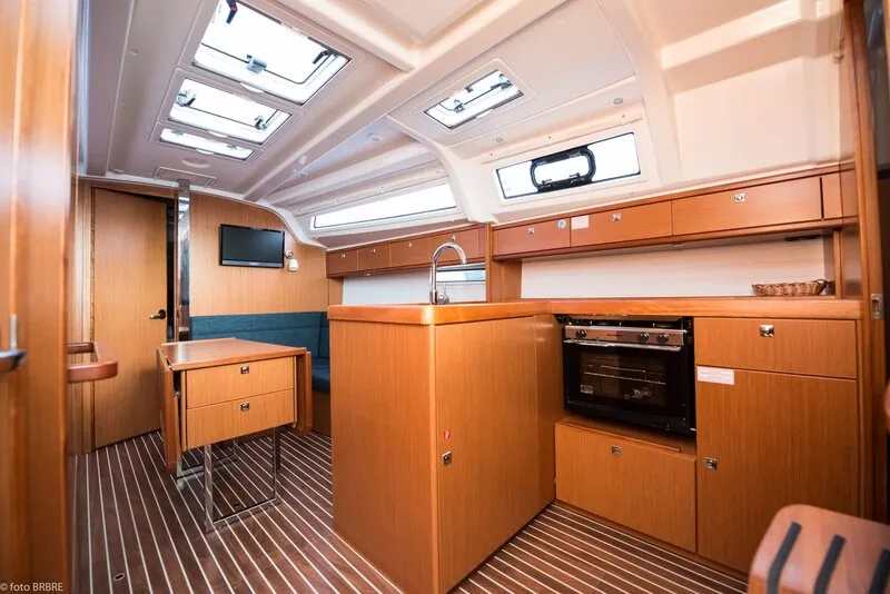 Galley of Rea, a Bavaria Cruiser 37 sailboat at Grad Biograd na Moru, Croatia