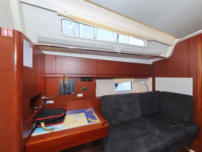 Salon of Whisper, a Hanse 388 sailboat at Grad Biograd na Moru, Croatia