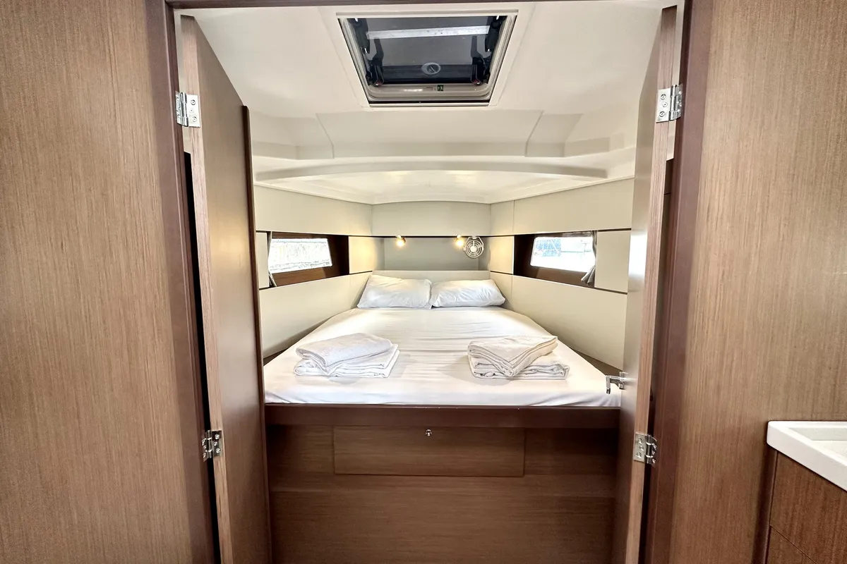 Sail Lyra, a Beneteau Oceanis 38.1 sailboat at Marmaris, Turkey