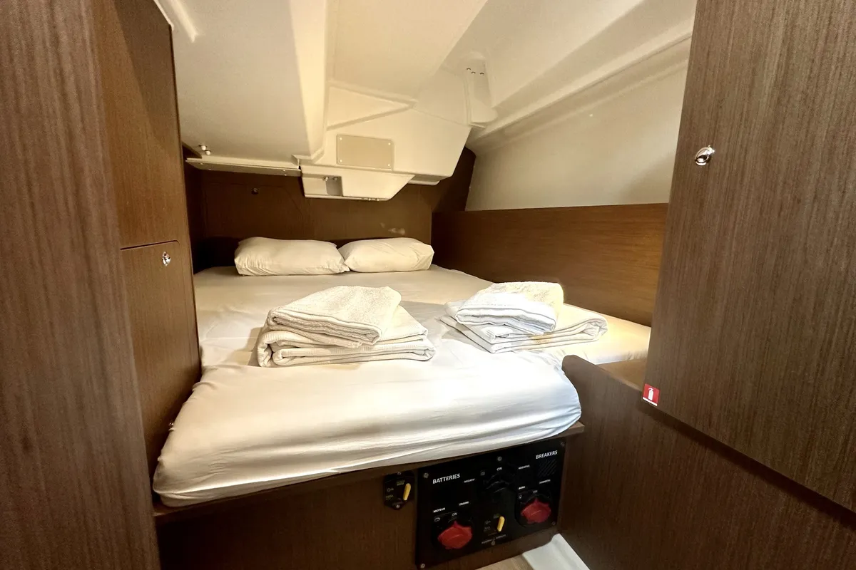Sail Lyra, a Beneteau Oceanis 38.1 sailboat at Marmaris, Turkey