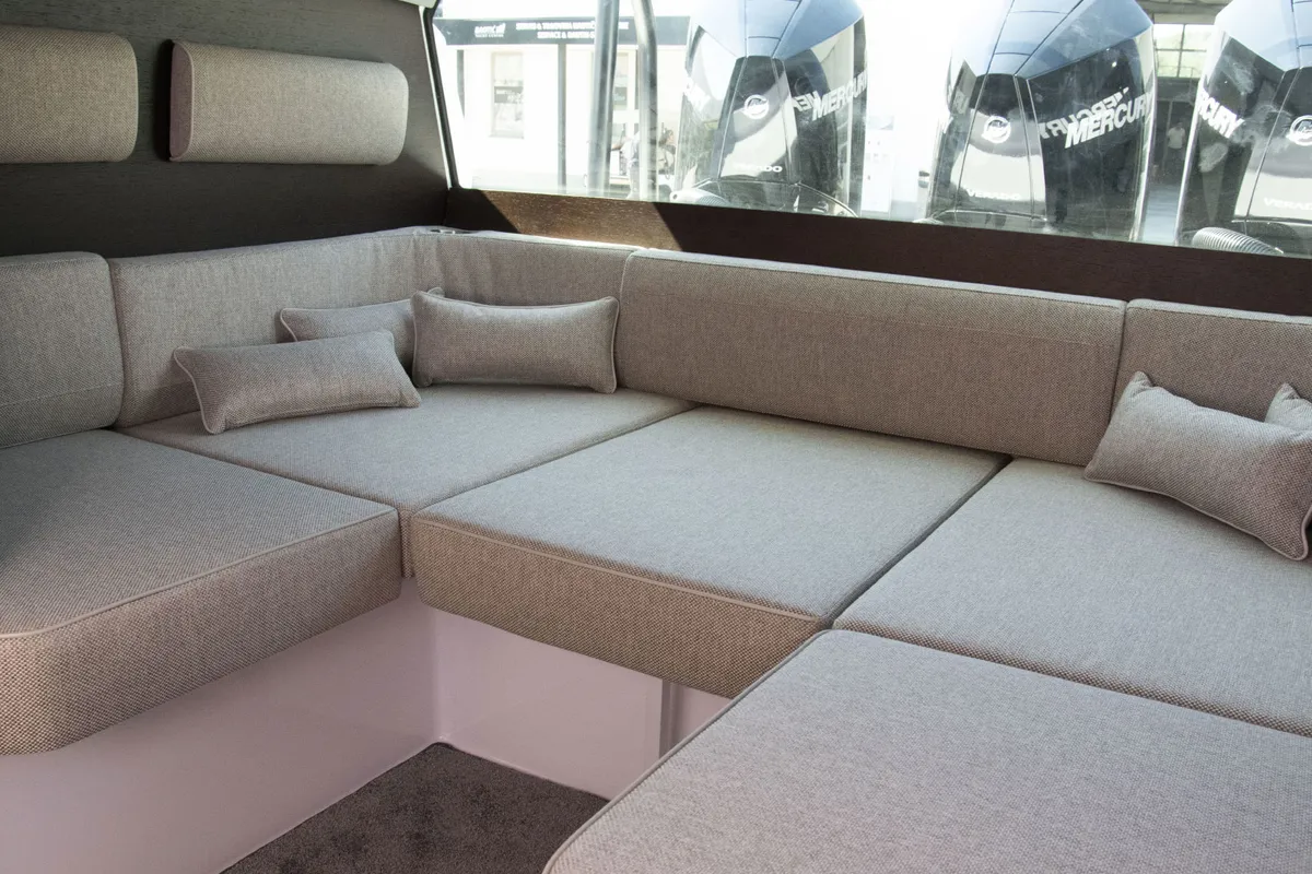 Salon of Niko, a Axopar 45 Cross Top motor yacht at Seget Donji, Croatia