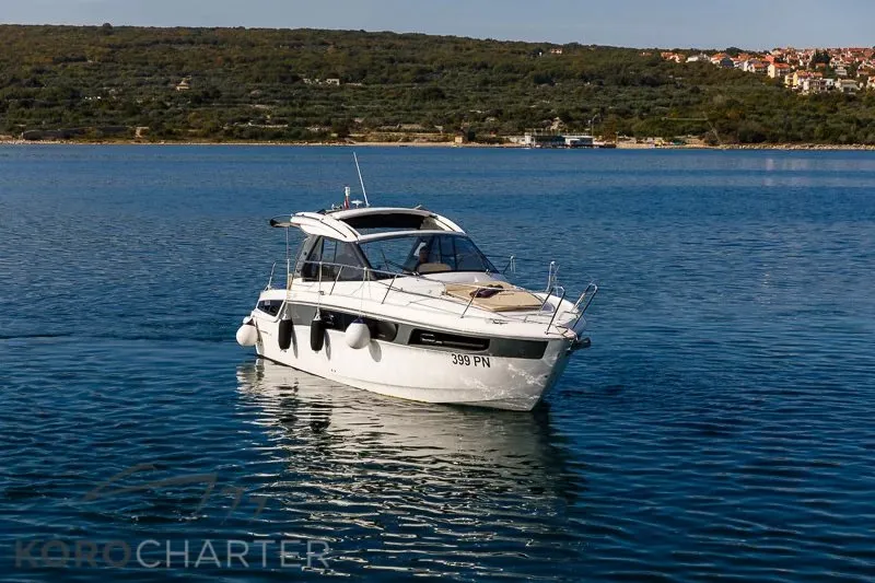 Nightlife, a Bavaria S36 Open motor yacht at Punat, Croatia
