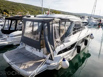 Nightlife, a Bavaria S36 Open motor yacht at Punat, Croatia