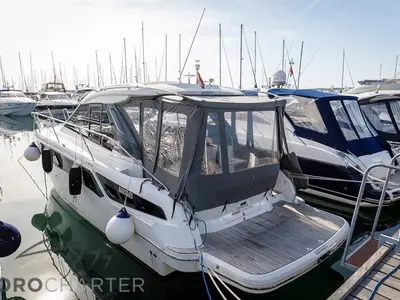 Nightlife, a Bavaria S36 Open motor yacht at Punat, Croatia