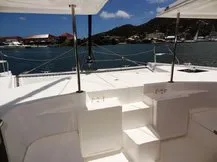 Deck of Southern Cross, a Leopard 48 catamaran at Stock Island, United States
