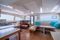 Salon of Southern Cross, a Leopard 48 catamaran at Stock Island, United States