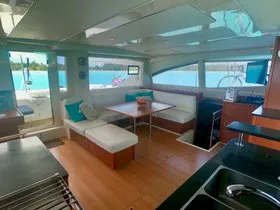 Salon of Southern Cross, a Leopard 48 catamaran at Stock Island, United States
