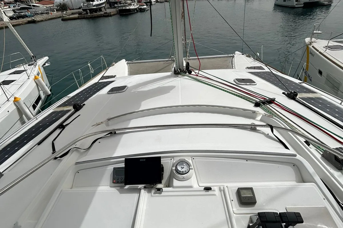 Deck of Manatee, a Lagoon 440 - 4 cab. catamaran at Vodice, Croatia