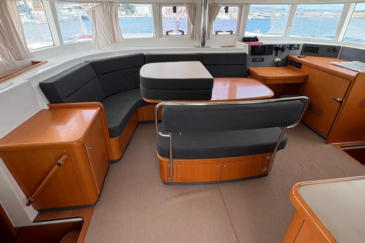Salon of Manatee, a Lagoon 440 - 4 cab. catamaran at Vodice, Croatia