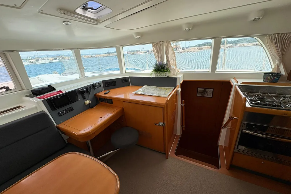 Salon of Manatee, a Lagoon 440 - 4 cab. catamaran at Vodice, Croatia