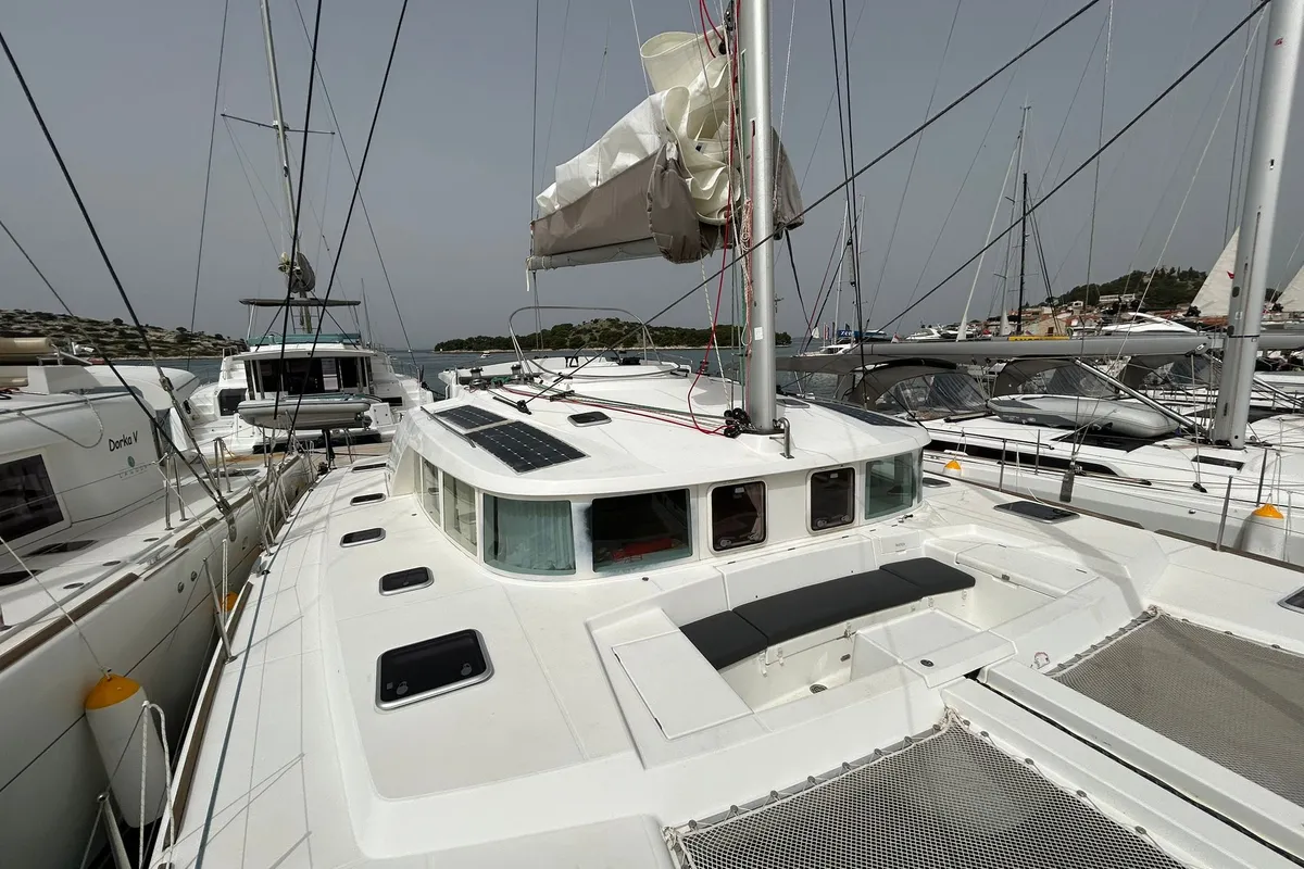 Exterior view of Manatee, a Lagoon 440 - 4 cab. catamaran at Vodice, Croatia