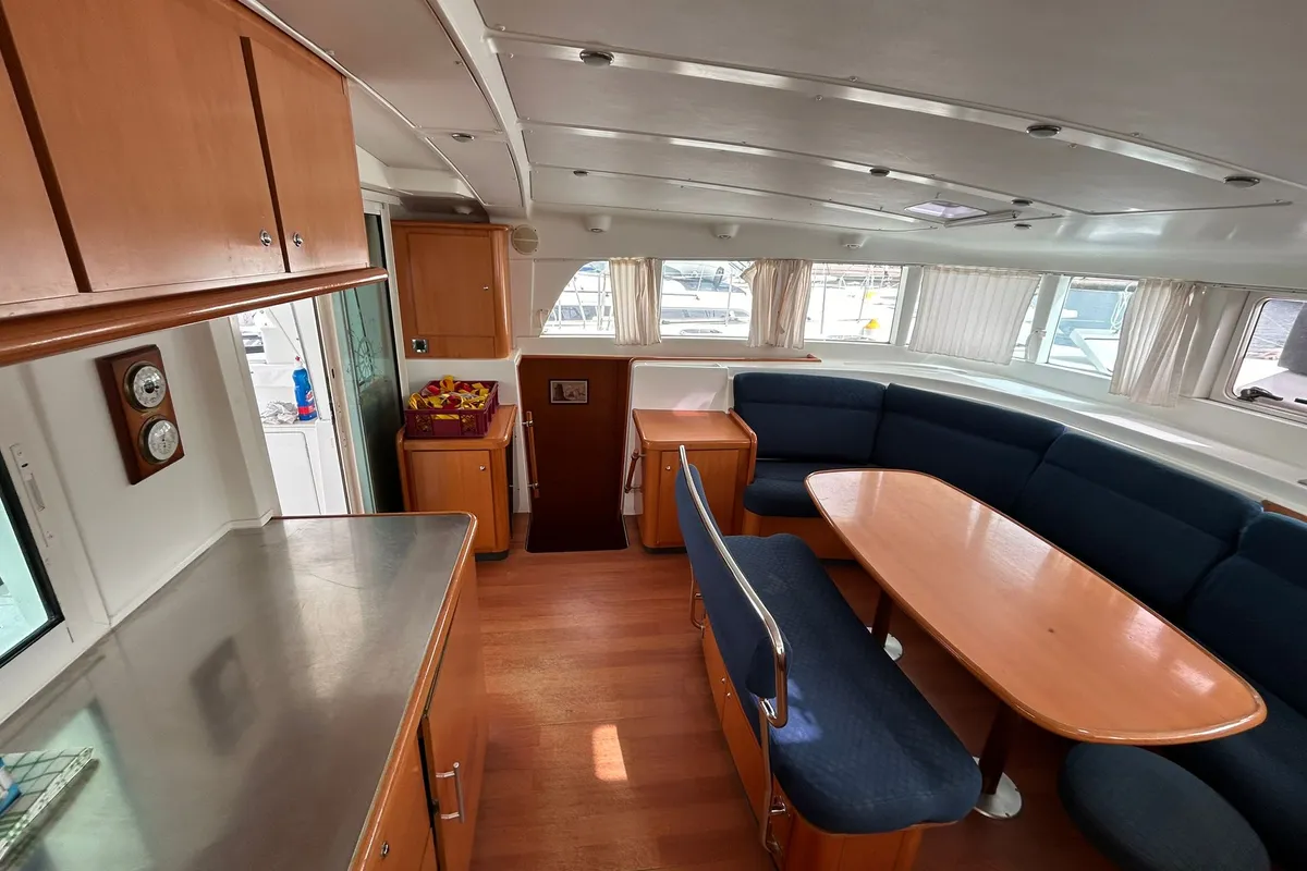 Salon of Manatee, a Lagoon 440 - 4 cab. catamaran at Vodice, Croatia