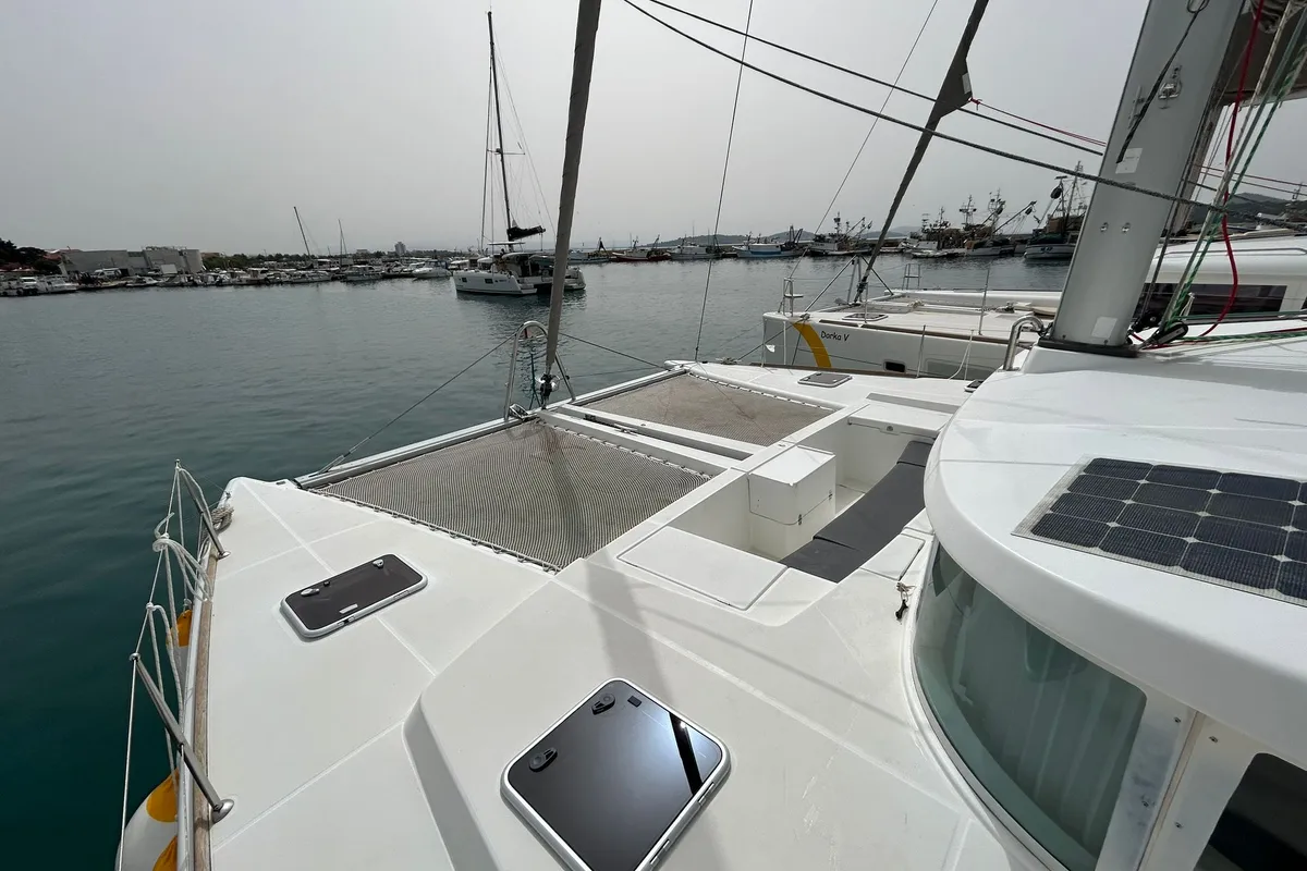 Deck of Manatee, a Lagoon 440 - 4 cab. catamaran at Vodice, Croatia