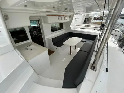 Deck of Manatee, a Lagoon 440 - 4 cab. catamaran at Vodice, Croatia