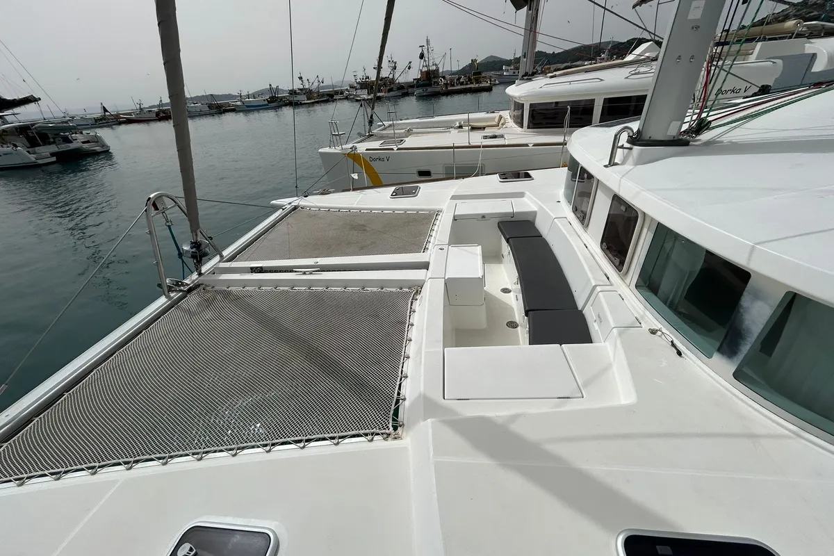 Deck of Manatee, a Lagoon 440 - 4 cab. catamaran at Vodice, Croatia