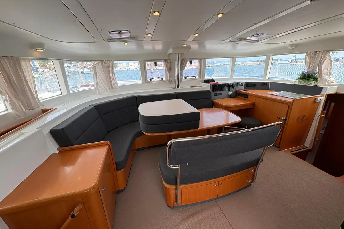 Salon of Manatee, a Lagoon 440 - 4 cab. catamaran at Vodice, Croatia