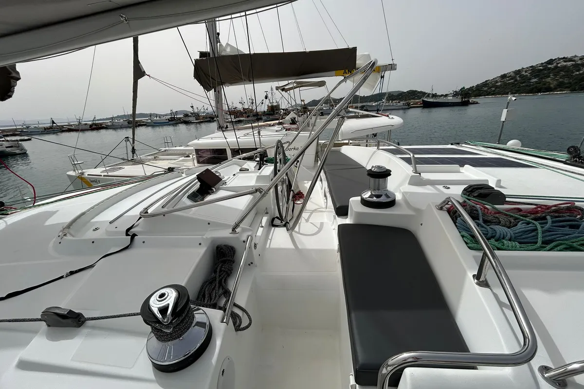 Cockpit of Manatee, a Lagoon 440 - 4 cab. catamaran at Vodice, Croatia