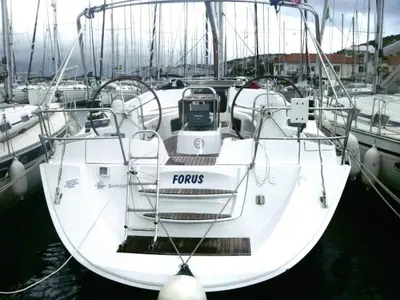 Forus, a Jeanneau Sun Odyssey 50 DS sailboat at Pirovac, Croatia