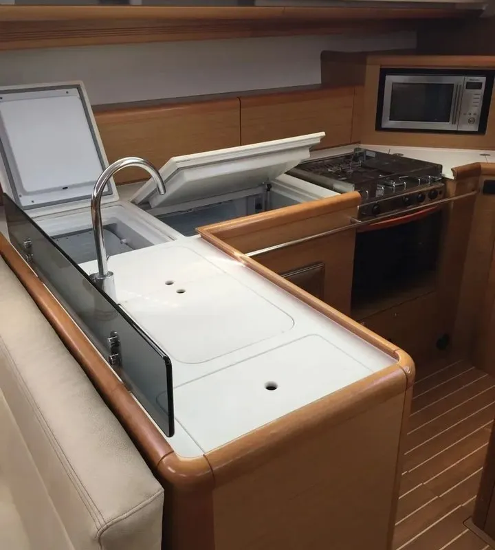 Forus, a Jeanneau Sun Odyssey 50 DS sailboat at Pirovac, Croatia