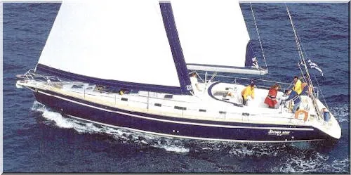 Exterior view of OSY V, a Ocean Star 56.1 sailboat at Athens, Greece
